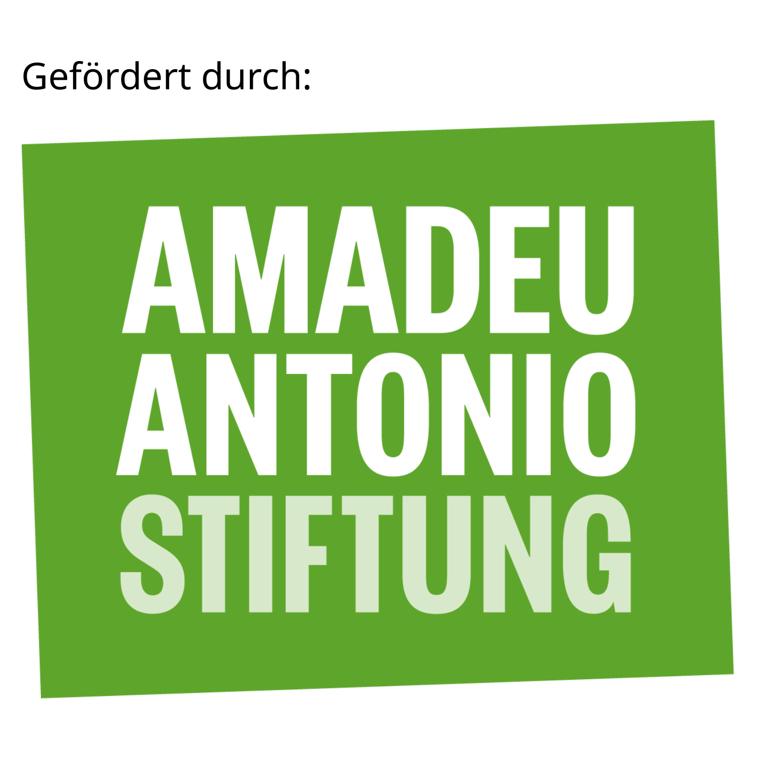 Gefördert durch die Amadeu Antonio Stiftung